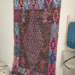 Boucherioute Rug - Berber Atlas Rug, Moroccan Handwoven Vintage Rug/127 X 230 cm 4.16 7.54 Ft Code 323 - thumbnail 3