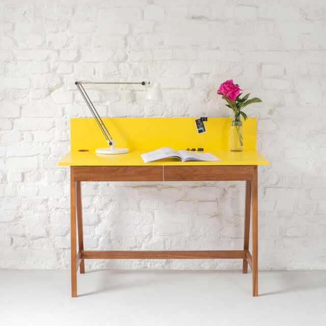 Writing Desk With Drawers, 50cm Depth - Various Colors - image 1