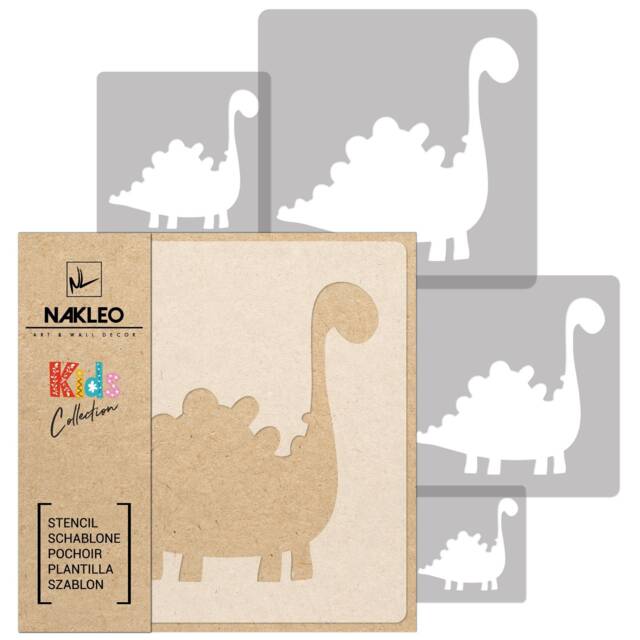 Dinosaur Wall Stencil Set Reusable Diy Kids Room Decor - image 1