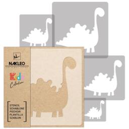 Dinosaur Wall Stencil Set Reusable Diy Kids Room Decor - thumbnail 1