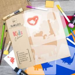 Dinosaur Wall Stencil Set Reusable Diy Kids Room Decor - thumbnail 2
