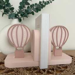 Personalised Wooden Hot Air Balloon Bookends - Kids Bedroom Or Nursery Shelf Decor - thumbnail 3