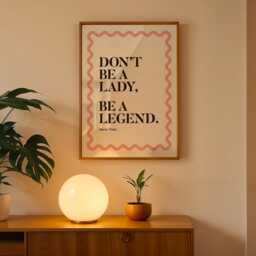 Don't Be A Lady Legend Quote Print, Home Decor, Stevie Nicks - thumbnail 3