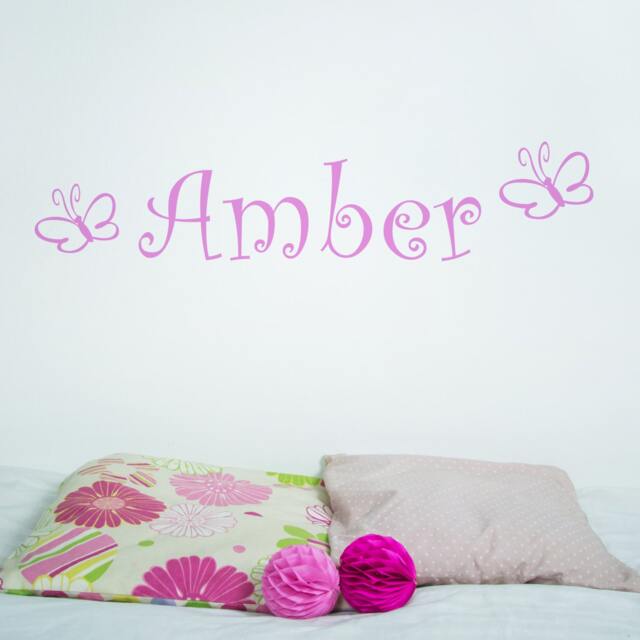 Wall Sticker Personalised Butterflies - Decals Tattoo Art Quote Home Decor - image 1