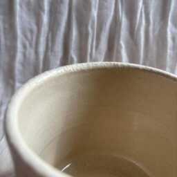 stipe Ceramic Planter, Handmade Glazed Beaker, Black Plant Pot, 200Ml Vessel, Unique British Gift, Handcrafted Pots - thumbnail 3