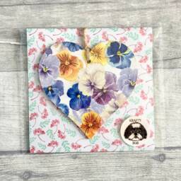 Pansy Decoration, Wooden Floral Ornament, Summer Flower Wall Decor For Gardener, Botanical Gifts - thumbnail 2