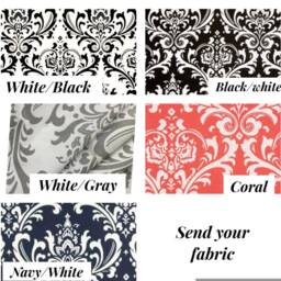 Gray Damask Window Valance, Scalloped Curtain, Custom Made - thumbnail 4