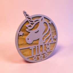 Personalised Unicorn Head Wall Home Decor Sign - thumbnail 2