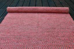 Terracotta Orange Cotton Rug Scandinavian Kitchen Hallway Runner For Hall - thumbnail 1