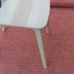 Terracotta Orange Cotton Rug Scandinavian Kitchen Hallway Runner For Hall - thumbnail 2