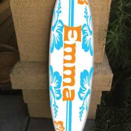 Custom Surfboard Wall Decor Hawaiian Beach Theme - 48 - thumbnail 2
