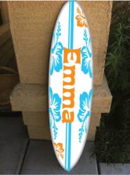 Custom Surfboard Wall Decor Hawaiian Beach Theme - 48 - thumbnail 1
