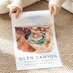 Glen Canyon Nation Park, Horseshoe Bend, Arizona Travel Print, Usa Wall Prints, Decor, Gifts, Art Prints - thumbnail 2