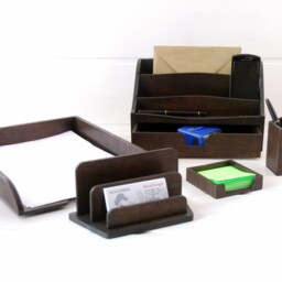 Wooden Desk Set, 5 Parts, Organizer - thumbnail 3