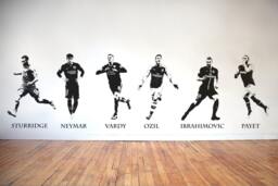 World Class Footballers - Vinyl Transfer Wall Stickers Neymar Ozil Imbrahimovic Suarez Lewandowski Coutinho - thumbnail 1