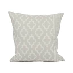Schumacher - Jake Soft Grey Moroccan Inspired Geometric Cushion Cover Handmade Throw Pillow Designer Home D??cor - thumbnail 2