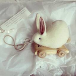 Pull Along Rabbit Toy - thumbnail 2
