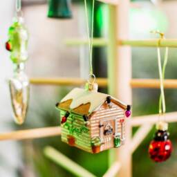 Garden Shed Glass Christmas Tree Decorations - Festive Winter Green Fingers Gardening Allotment Nature Planting Plant Grow Wellies Gift - thumbnail 4