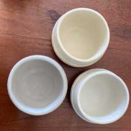 Embossed Concrete Plant Pot Handmade Boho Planter For Succulents - thumbnail 4