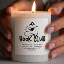 Book Club Candle Gift - Lover Reading Present Literary Birthday Candlebook - thumbnail 2