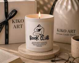 Book Club Candle Gift - Lover Reading Present Literary Birthday Candlebook - thumbnail 1