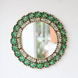 "Peruvian Mirrors ""Armoniosa Verde 40cm" - thumbnail 2