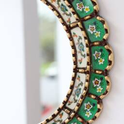 "Peruvian Mirrors ""Armoniosa Verde 40cm" - thumbnail 3