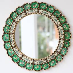 "Peruvian Mirrors ""Armoniosa Verde 40cm" - thumbnail 1