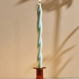 Handmade Pastel Twist Candles Beeswax Soy Blend Taper Candles - thumbnail 3
