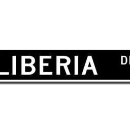 Liberia Sign, Gift, Souvenir, Keepsake, Wall Decor, Custom Street Quality Metal Sign - thumbnail 2