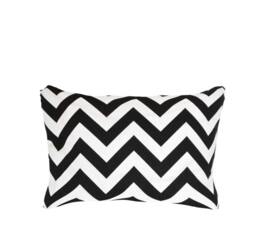 "Black Pillow Cover -Black Zigzag Pillow - Chevron Pillow Cover.zigzag Pillow. 16"", 17"", 18"", 20"" 24"" 26" - thumbnail 2