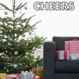 Cheers Outline - New Years Wall Decal Custom Vinyl Art Stickers - thumbnail 2
