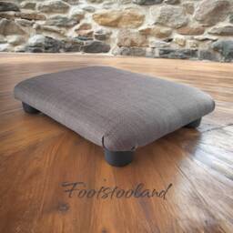 Handmade Low Footstool Firm Plain Ottoman, Desk Rest - 7.5cm - thumbnail 4