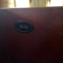 stag Tall Chest Of Drawers Vintage Wooden Dresser - thumbnail 4