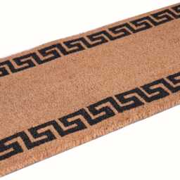 Extra Long Coir Doormat 40 X 125cm Greek Key Print Natural Coconut Dirt Trapper Non-Slip Mat Hall Rug - thumbnail 2