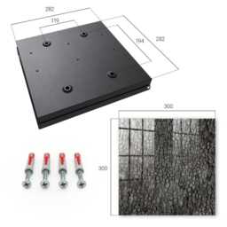 Tree Bark Key Cabinet For Home, Gray Industrial Box, Minimalist Textured, Nature Lovers - thumbnail 4