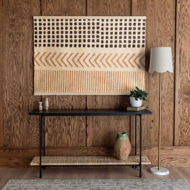 Boho Hanging Canvas Print Modern Geometric Wall Art - 495 - image 1
