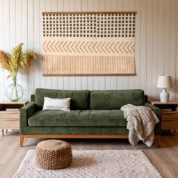 Boho Hanging Canvas Print Modern Geometric Wall Art - 495 - thumbnail 2