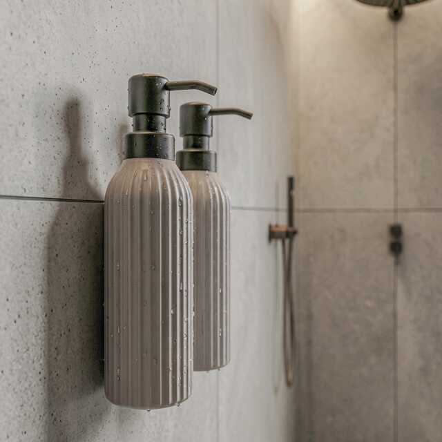 Soap Dispenser Roma With Wall Bracket For Adhesive Mounting, No Drilling Required, 1 Piece - image 1