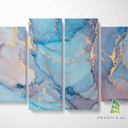 Cute Marble Abstract Canvas Art Split Panel Wall Print Picture Home Decor -C177 - thumbnail 3