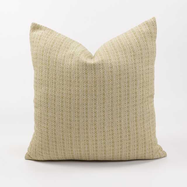 Rustic Pastel Lime Green Cotton Throw Pillow Cover, Kapok Insert Option - image 1