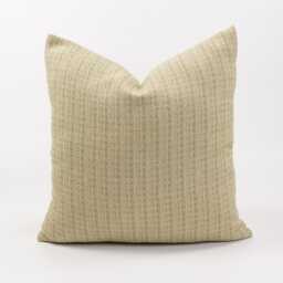Rustic Pastel Lime Green Cotton Throw Pillow Cover, Kapok Insert Option - thumbnail 1