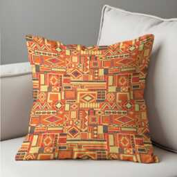 Ethnic Geometric Cushion Cover, Tribal Pattern Pillow Case, Boho Decorative Throw Cover For Sofa Bedroom Living Room Decor - thumbnail 4