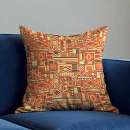 Ethnic Geometric Cushion Cover, Tribal Pattern Pillow Case, Boho Decorative Throw Cover For Sofa Bedroom Living Room Decor - thumbnail 3