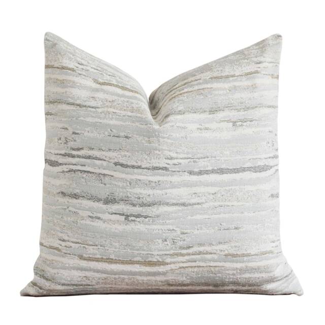 Green Stripe Pillow Cover - Throw Lumbar 20x20 Josephine - image 1