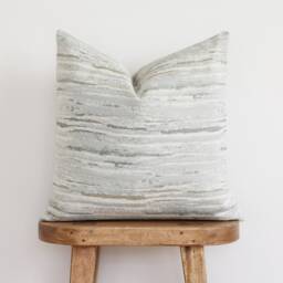 Green Stripe Pillow Cover - Throw Lumbar 20x20 Josephine - thumbnail 2