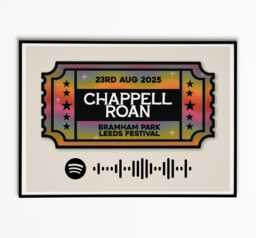 Chappell Roan Leeds Festival Ticket Print Indie Music Poster - thumbnail 1