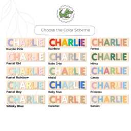 Name Puzzle Step Stool Bench Toddler With Baby Boy Birthday Gif Shower Gift Wooden Chair Gifts For Kids - thumbnail 2