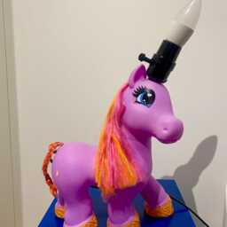 Unicorn Desk Lamp Pink Pony Toy Light, Fun Kids Decor - thumbnail 2