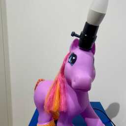 Unicorn Desk Lamp Pink Pony Toy Light, Fun Kids Decor - thumbnail 3